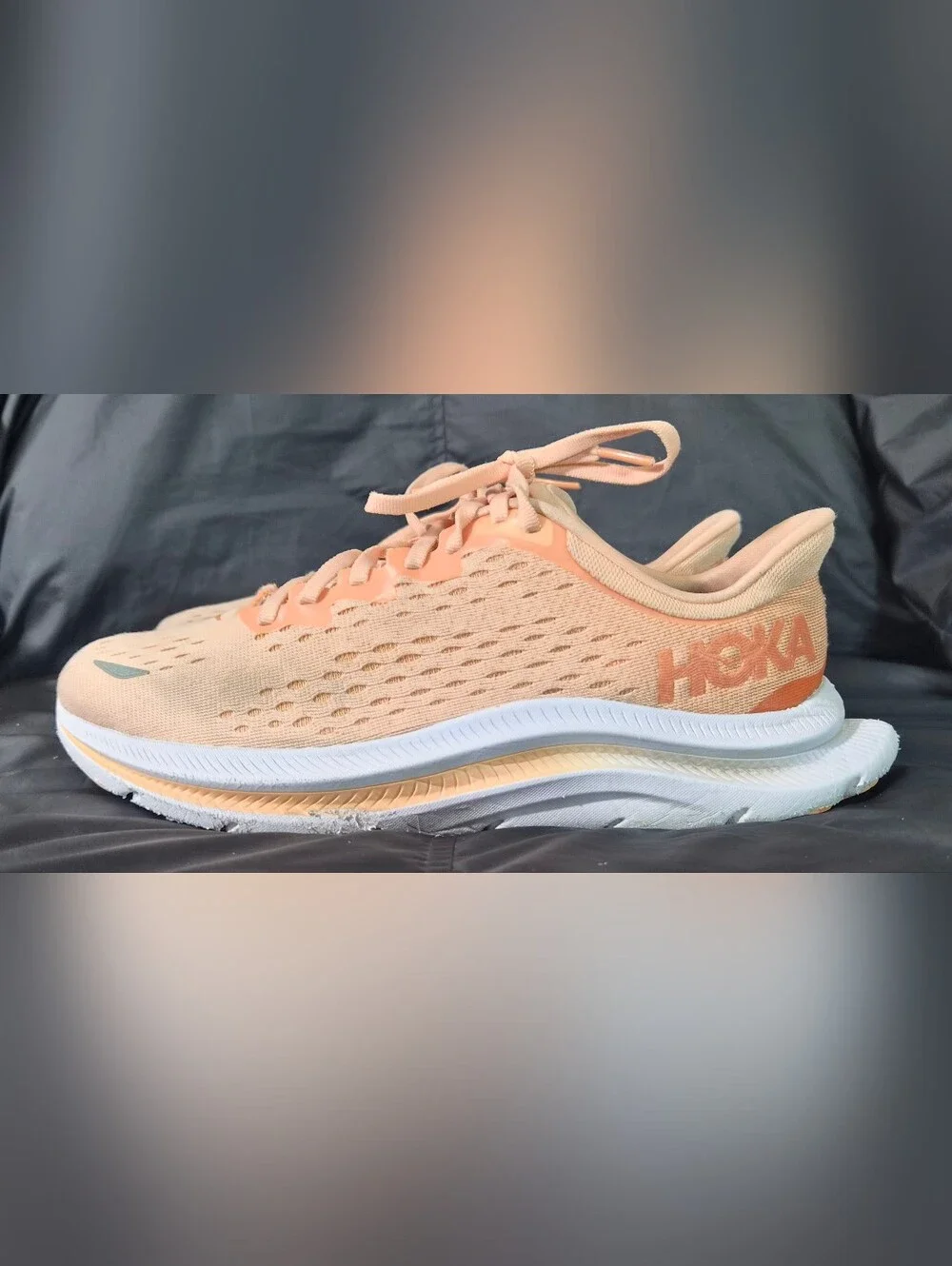 Women's HOKA ONE ONE Kawana ''Peach Parfait'' Running Shoes Sz. 7.5